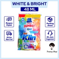 So Klin Liquid White &amp; Bright Deterjen Cair Sachet 48 ml