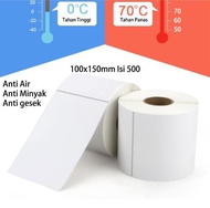 Label Thermal 100x150 ukuran A6 1 lembar TERMURAH /sticker thermal 1pc