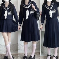 Student cyanosis basic jk uniform sailor suit college style spring and summer school uniform set
