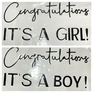 PVC CONFETTIS BOY GIRL BALLOON STICKER