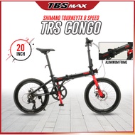 TRS CONGO 20"(451) SHIMANO 8 Speed Aluminum Folding Bike / Basikal Lipat / Foldable Bike / Basikal Lipat Shimano