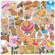 10/50Pcs Cartoon Capybara Animals Stickers for Laptop Skateboard Computer Waterproof Decals Toy Gift