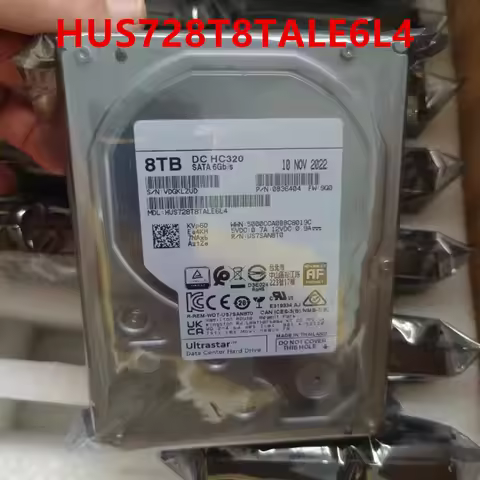 New Original Original HDD For WD 8TB 7.2K 3.5" SATA 256MB 7200RPM For NAS Hard Disk Enterprise HDD F