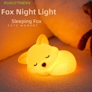 AUGUSTINEXH Silicone Night Light, 3 Level Brightness 20min Timer Little Cartoon Night Light, USB Rec