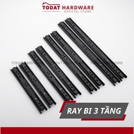 [2 ZUB balls] BLACK/WHITE cabinet drawer ball rails, 35mm version, all sizes (price 1 bag) drawer sl