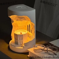 Echo Building Ornaments Fire Aromatherapy Melting Valley Candle Designer Bedside Plastic Melting Cre