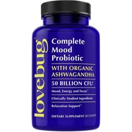 LoveBug Complete Mood Probiotics for Women - 50 Billion CFU, 10 Clinically Studied Strains, Lactobac