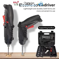 CHAMPIONO 3/15/47PCS 3.6v Electric Screwdriver Kit, Portable Power Tool Screw Removal Rechargeable C