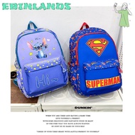 EBINLANDS Cartoon Backpacks,  Large Capacity School Bag, Gift Super Heroes Nylon Spiderman Versatile Backpack Student