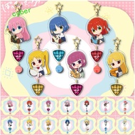 CYBERLINX BOCCHI THE ROCK Keychain, Japanese Anime Guitarhero Gotoh Hitori Keychain, Cute Bocchi Gui