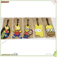 Now 24h Luggage Tag Tow Pass Boarding Simpsons Family Book Charm Name Signboard an