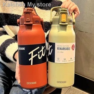 2 litre water bottle ✌Dodge Xile thermos cup 316 stainless steel girls  high-looking large-capacity water boys sports straw ins