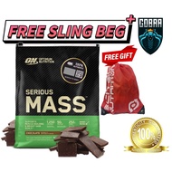 Optimum Nutrition Serious Mass 12lbs (Free Sling Beg) - ON Weight & Mass Gain, Muscle Building, Bulk