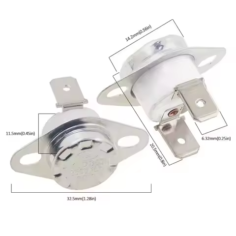 KSD302 16A 250V 40-300 degree Ceramic KSD301 Normally Closed Open Temperature Switch Thermostat 45C 
