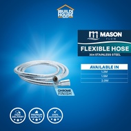 Mason Flow Flexible Hose - Stainless Steel 304 (For Shower and Bidet - Chrome Finish) Shower Hose Bi