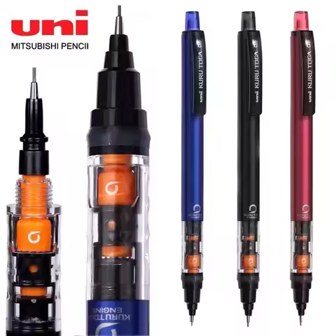 UNI KURUTOGA Mechanical Pencil M5-452 Creative Writing Continuous Sketch 0.5mm Lead Automatic Rotati