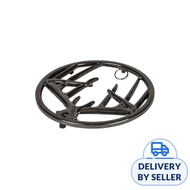 LODGE 8 Inch Midnight Chrome Enameled Cast Iron Antler Trivet