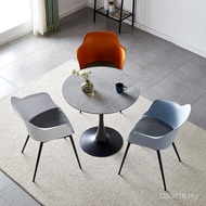 Round Table Leisure Table Negotiation Table 9C Balcony Office Table Chair Negotiation Round Slate Co