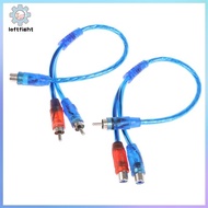 LEFT 1Pc RCA Male To Female Splitter Stereo Audio Y Adapter Cable Wire Connector GHT