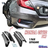 HONDA CIVIC Front Rear Corner Bumper Lip Skirting Diffuser Splitter Protector Guard bodykit fk7
