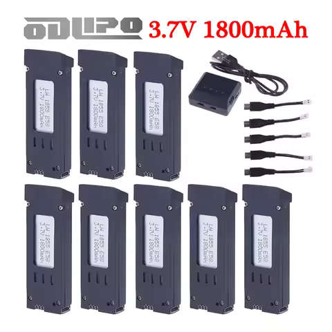 Upgraded 1800mAh 3.7V RC Drone Rechargeable Battery For E58 E68 JY019 S168 JD19 998PRO Quadcopter Sp