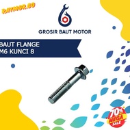 MESIN Up To 70% White Flange Bolt M6 X 40 Key 8 Bolt Engine Block Cap