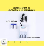 Charger &amp; Baterai Sony H100 H200 H300 / H-100 H-200 H-300 - Cas Isi Ulang Batre Battery