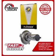 HALOGEN BULB (FLOSSER) GERMANY H4 12V / 24V (12V 60/55W, 12V 100/90W, 24V 75/70W, 24V 100/90W) H4 Bu