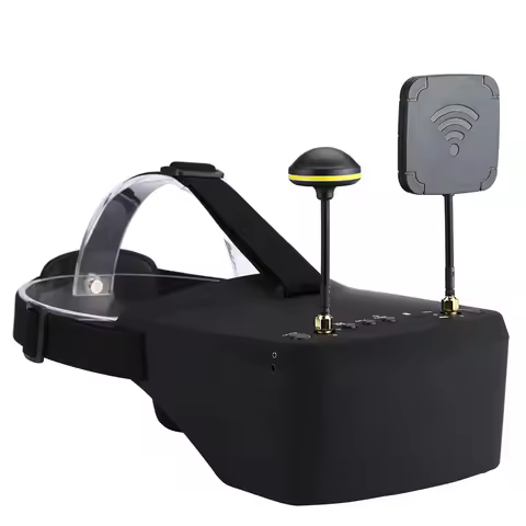EV800D 5.8G 40CH 5 Inch 800*480 Video Headset HD DVR Diversity FPV Goggles With Battery For RC Model