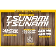 Fixie cutting sticker tsunami bicycle sticker tsunami SNM100