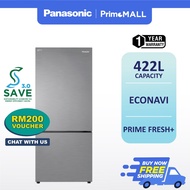 PANASONIC RM200 REBATE SAVE 3.0 Refrigerator 2 Door Fridge Bottom Freezer 422L Steel Door NR-BX421BPSM Peti Sejuk 冰箱