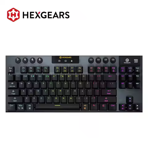 HEXGEARS A3 Mechanical Keyboard 87 Key RGB Hot Swap Bluetooth/2.4G/Type-C Wired Connection Kailh Swi