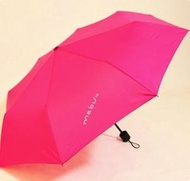 BEAR - 簡約糖果色三折疊晴雨傘（玫紅 53.5*8K）
