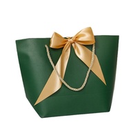 Luxury gift box with ribbon bag door gift souvenir goodies bag