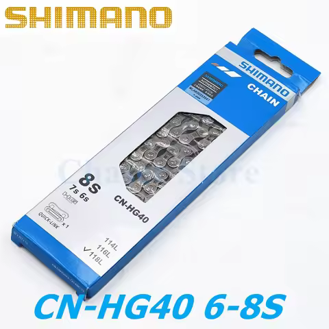 SHIMANO CN-HG40 6s 7s 8 Speed Bicycle Chain 118 Links Motorrad Reinigung Cadenas Para Nieve Vtt Acce