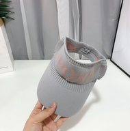 Gratis Ongkir - Topi Letter SPORT / Topi Senam Wanita Korea / Topi Golf Tennis Rajut Katun Elastis