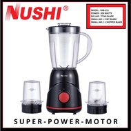 NUSHI NSB-211 BLENDER / CHOPPER / GRINDER / 350 WATTS / POWERFULL MOTOR / BLACK COLOR / FAST SHIPPING / 1 YR SG WARRANTY