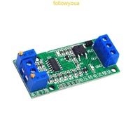 fol 0-15V to 4-20mA Voltage to Current Signal Converter Module Voltage Transmitter Linear Conversion