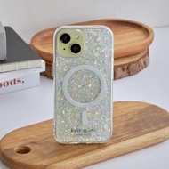 【kate spade】iPhone 15系列/16e 磁吸 精品手機殼 銀河星