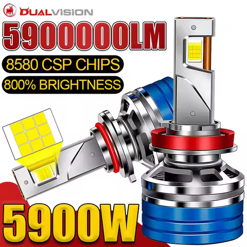 Dualvision 5900000LM 5900W H4 H7 H11 LED CANbus K5C K6C H1 H8 9005 9006 HB3 HB4 9012 HIR2 Led Headli