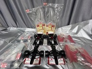 出售2部全新絕版 DeAGOSTINI  Ferrari F2004油動 1:8 F1  Kyosho   (兩部車已改孖速) +全新未剪車殼X2+全新車身貼紙X2 + 全新未砌硬身裝飾車殼X2 + 