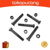 Steel Bolts & Nuts_ HT B/N 8.8 M12x80 B19 - P1.50 MD, Half