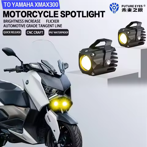 Future Eyes F150S For YAMAHA XMAX300 Auxiliary Light Mini Motorcycle LED Spotlight Hidden Night Safe