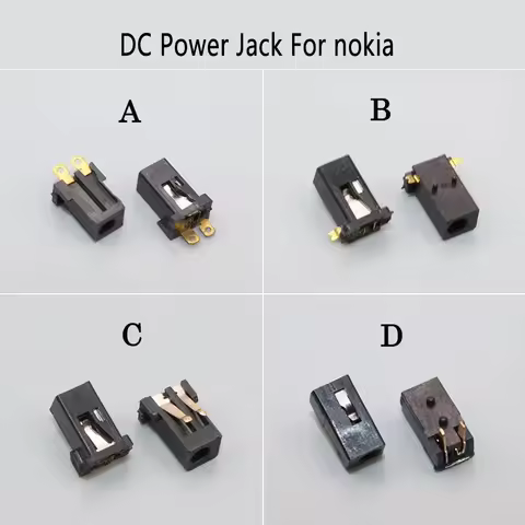 10PCS 2.1-0.48MM 2.0*0.6 2.1*0.4 DC Power Socket Outlet Jack For Nokia DC-096 DC096 E66 E71 E63 5310