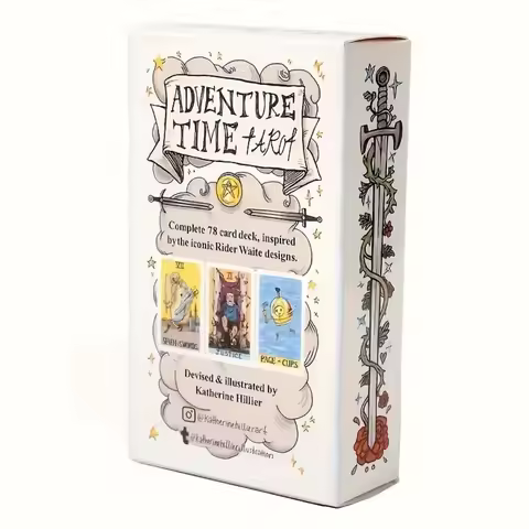 78Pcs Adventure Tarot Cards Playing Board Game Tarot Adventure Time Fortune Divination Party Birthda