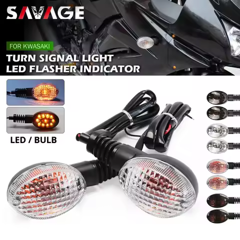 Turn Signal LED Flasher For KAWASAKI NINJA 250R Vulcan S 650 D-TRACKER KLX 125 150 230 250 300 Motor