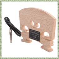 (DXCP) 1Pcs Violin Bridge with Internally Mounted Piezo Pickup for 4/4 Full Size Electric Violin Par