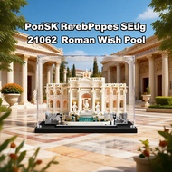 Lego Brick Storage Box 积木收纳展示盒 Kotak Simpan Acrylic Dust Free Cover For Lego 21062 Trevi Fountain