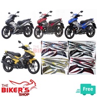 GRED AAA Y15ZR V1 BODY STICKER STRIPE (02) Y15 ZR MORITAKA ROBOT HITAM SILVER BIRU CAIR MERAH GREY MATT KUNING