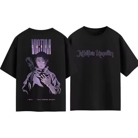 2026 Summer Jujutsu Kaisen Yuta Okkotsu Victim Curse Anime T-Shirt Unisex Oversized Streetwear Cotto